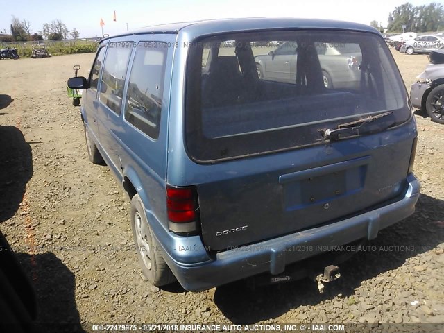 2B4GH2536SR259264 - 1995 DODGE CARAVAN BLUE photo 3