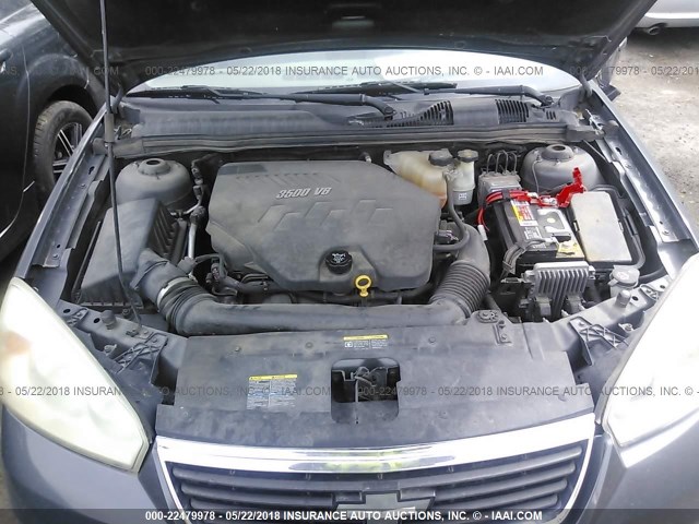 1G1ZS58N58F128167 - 2008 CHEVROLET MALIBU LS GRAY photo 10