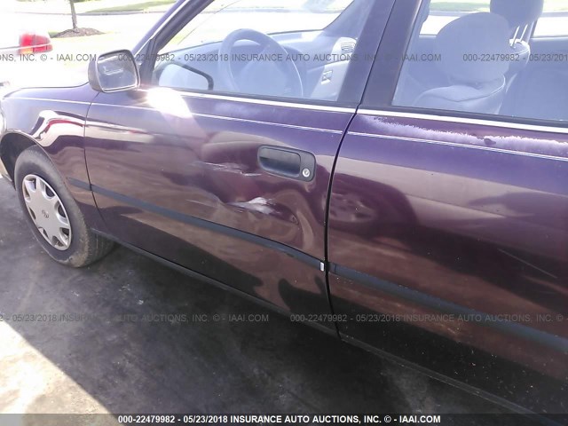 4T1SK11E9NU019502 - 1992 TOYOTA CAMRY DLX PURPLE photo 6