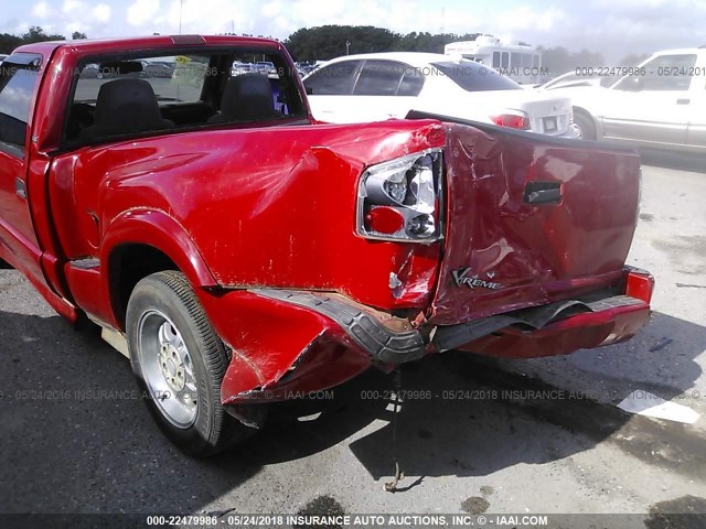 1GCCS14W1Y8127624 - 2000 CHEVROLET S TRUCK S10 RED photo 6