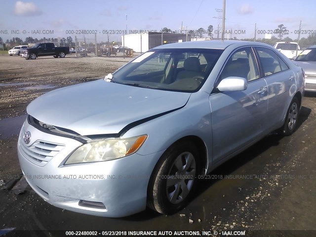 4T1BE46K47U510621 - 2007 TOYOTA CAMRY NEW GENERAT CE/LE/XLE/SE Light Blue photo 2