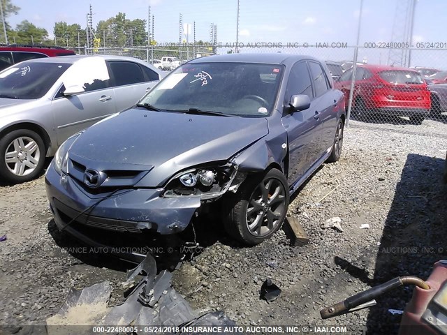 JM1BK143X71766156 - 2007 MAZDA 3 HATCHBACK Light Blue photo 2