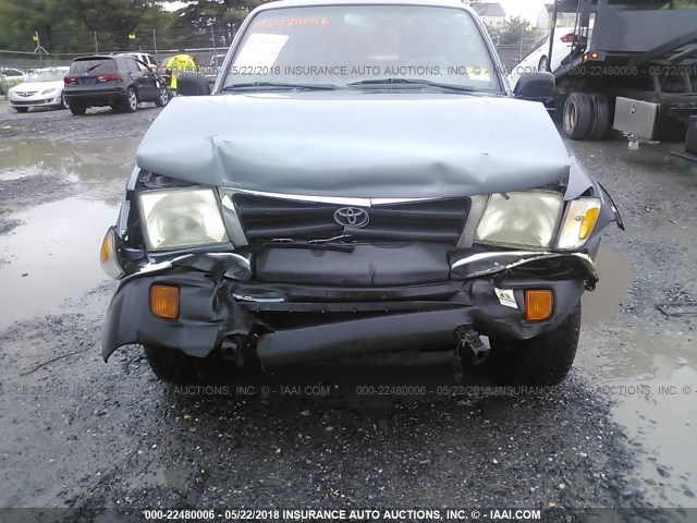 4TAWN72N6WZ058997 - 1998 TOYOTA TACOMA XTRACAB GRAY photo 6