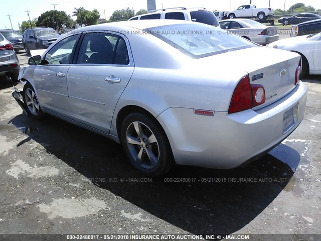 1G1ZC5EU4CF134463 - 2012 CHEVROLET MALIBU 1LT SILVER photo 3