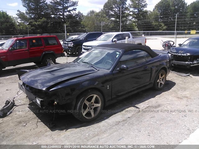 1FAFP49Y03F302482 - 2003 FORD MUSTANG COBRA SVT BLACK photo 2