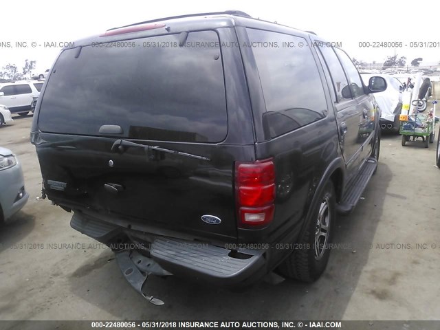 1FMRU15L41LB81085 - 2001 FORD EXPEDITION XLT BLACK photo 4