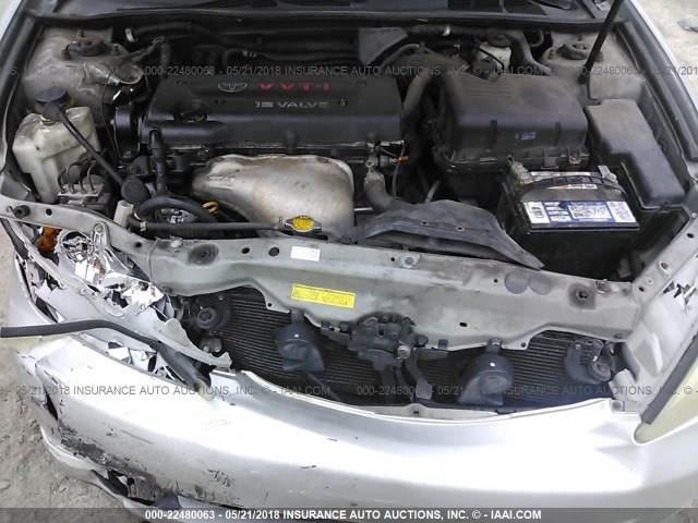 4T1BE32K94U822946 - 2004 TOYOTA CAMRY LE/XLE/SE ვერცხლისფერი ფოტო 10