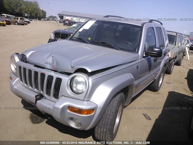 1J4GL58K24W172259 - 2004 JEEP LIBERTY LIMITED SILVER photo 2