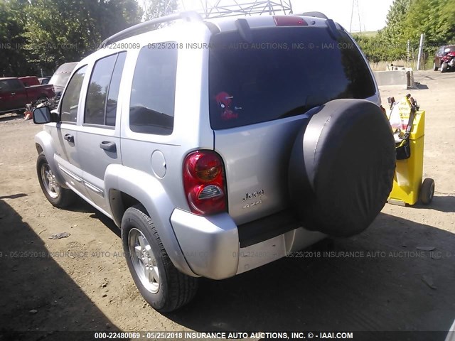 1J4GL58K24W172259 - 2004 JEEP LIBERTY LIMITED SILVER photo 3