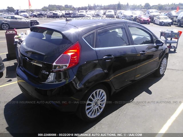 3FADP4FJ6EM151486 - 2014 FORD FIESTA TITANIUM BLACK photo 4