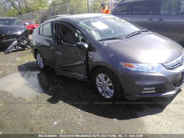 JHMZE2H73CS005769 - 2012 HONDA INSIGHT EX GRAY photo 1