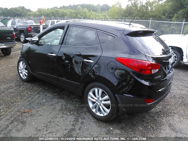 KM8JU3AC8BU238916 - 2011 HYUNDAI TUCSON GLS/LIMITED 黑色 照片 3