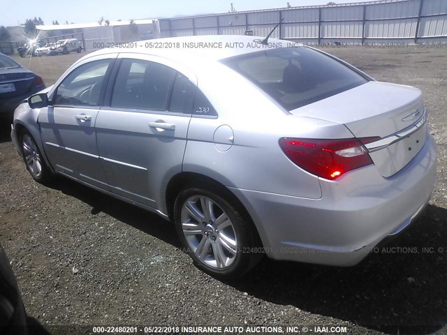 1C3CCBAB0CN316929 - 2012 CHRYSLER 200 LX SILVER photo 3