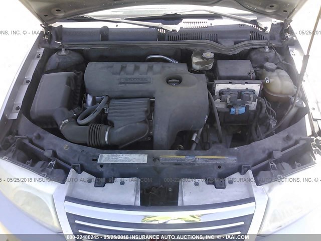 1G8AJ52F65Z139658 - 2005 SATURN ION LEVEL 2 银色 照片 10