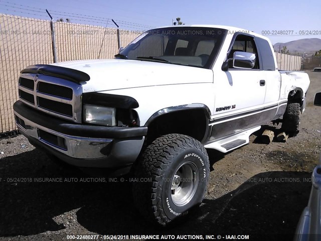 1B7HF13Z3TJ160406 - 1996 DODGE RAM 1500 WHITE photo 2