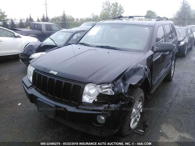 1J8GR48K07C539995 - 2007 JEEP GRAND CHEROKEE LAREDO/COLUMBIA/FREEDOM BLACK photo 2