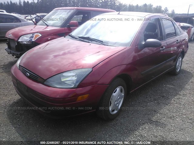 1FAFP33P93W109869 - 2003 FORD FOCUS LX RED photo 2