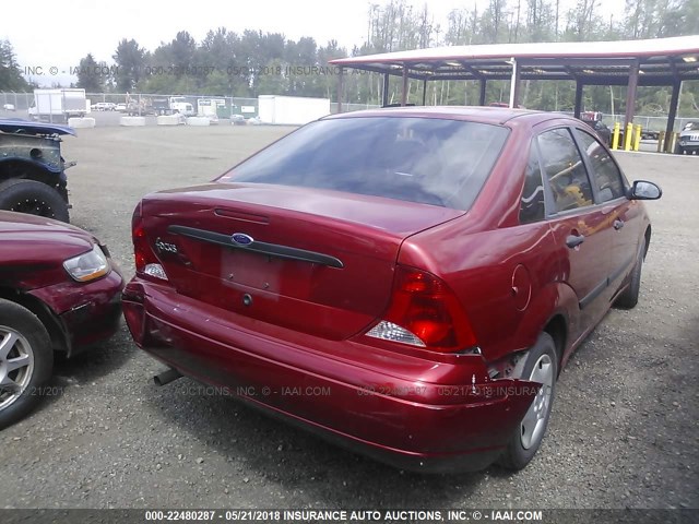 1FAFP33P93W109869 - 2003 FORD FOCUS LX RED photo 4