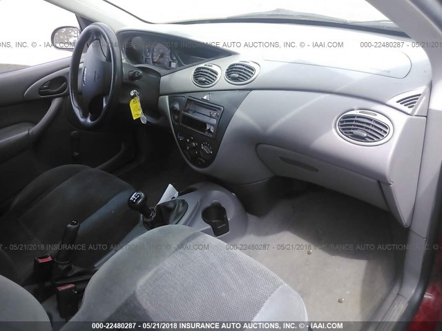 1FAFP33P93W109869 - 2003 FORD FOCUS LX RED photo 5