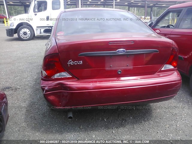 1FAFP33P93W109869 - 2003 FORD FOCUS LX RED photo 6