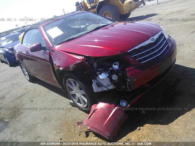 1C3LC55R68N643691 - 2008 CHRYSLER SEBRING TOURING RED photo 1