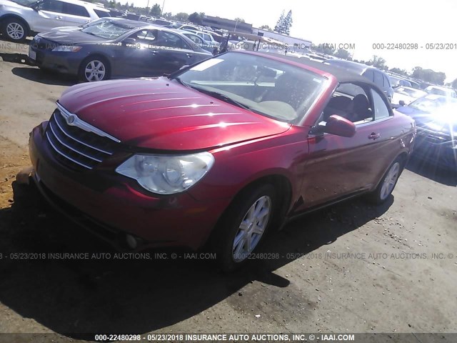 1C3LC55R68N643691 - 2008 CHRYSLER SEBRING TOURING RED photo 2