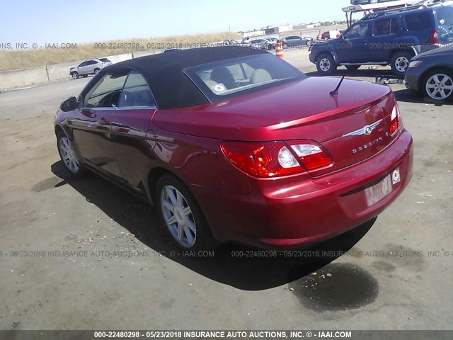 1C3LC55R68N643691 - 2008 CHRYSLER SEBRING TOURING RED photo 3