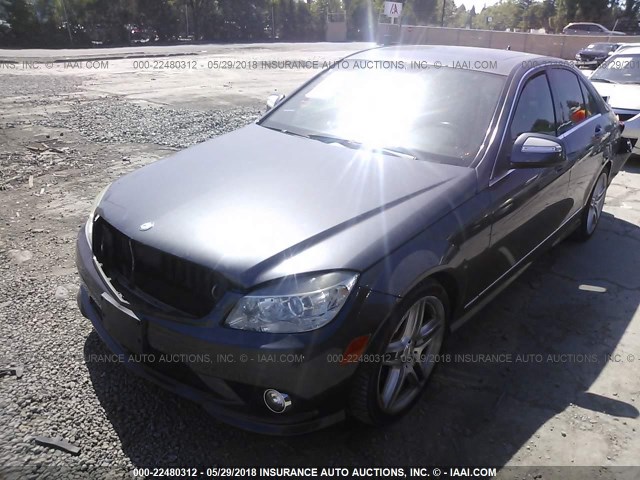 WDDGF56X78F170000 - 2008 MERCEDES-BENZ C 350 GRAY photo 2