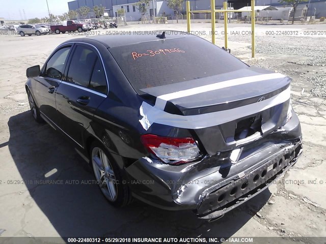 WDDGF56X78F170000 - 2008 MERCEDES-BENZ C 350 GRAY photo 3