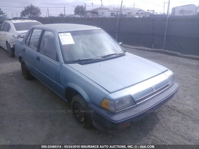 JHMAK7437GS014616 - 1986 HONDA CIVIC 1500 S BLUE photo 1