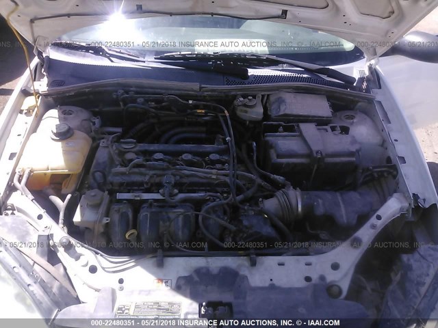 1FAFP34N67W347455 - 2007 FORD FOCUS ZX4/S/SE/SES WHITE photo 10