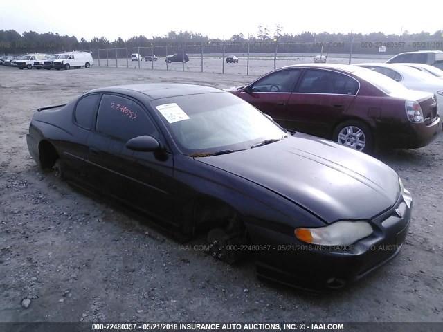 2G1WX15K819186425 - 2001 CHEVROLET MONTE CARLO SS შავი ფოტო 1
