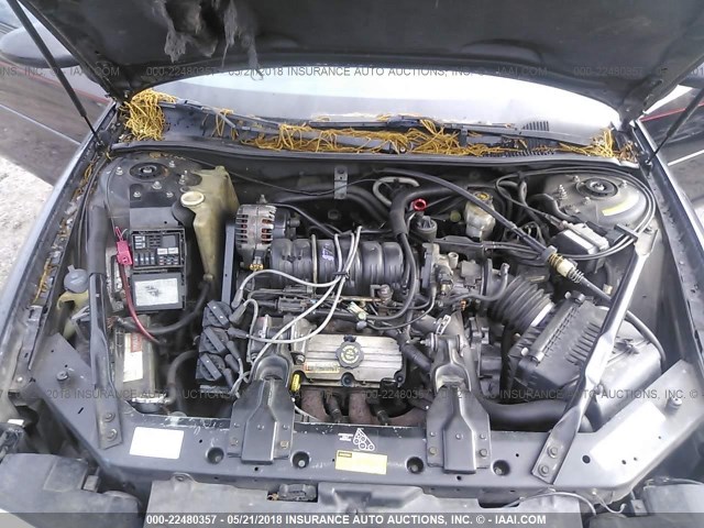2G1WX15K819186425 - 2001 CHEVROLET MONTE CARLO SS შავი ფოტო 10