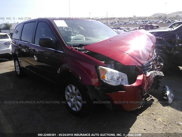 2A4RR4DE5AR142873 - 2010 CHRYSLER TOWN & COUNTRY LX RED photo 1