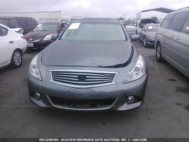 JN1CV6AP2FM503420 - 2015 INFINITI Q40 GRAY photo 6