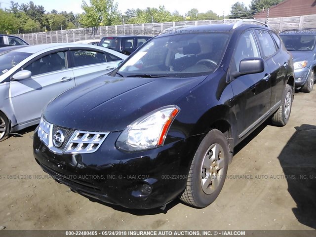 JN8AS5MV0EW712583 - 2014 NISSAN ROGUE SELECT S BLACK photo 2