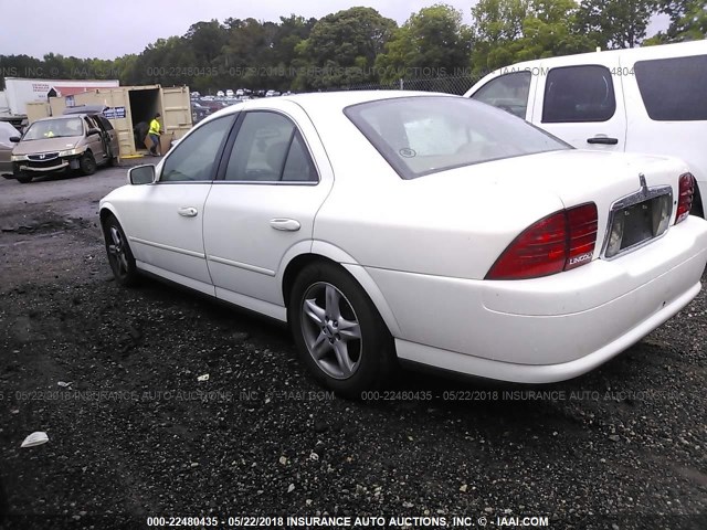 1LNHM87A72Y634961 - 2002 LINCOLN LS WHITE photo 3