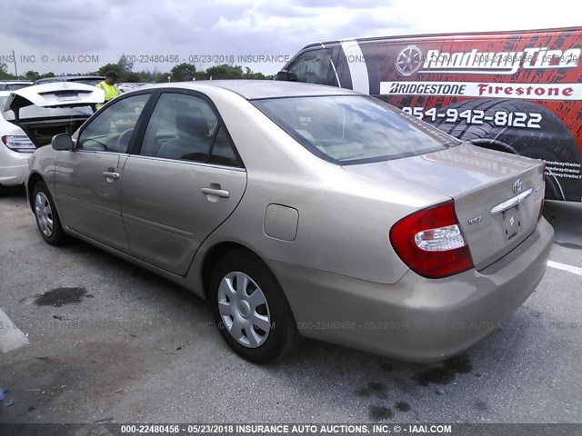 4T1BE32K84U799420 - 2004 TOYOTA CAMRY LE/XLE/SE 金色 照片 3