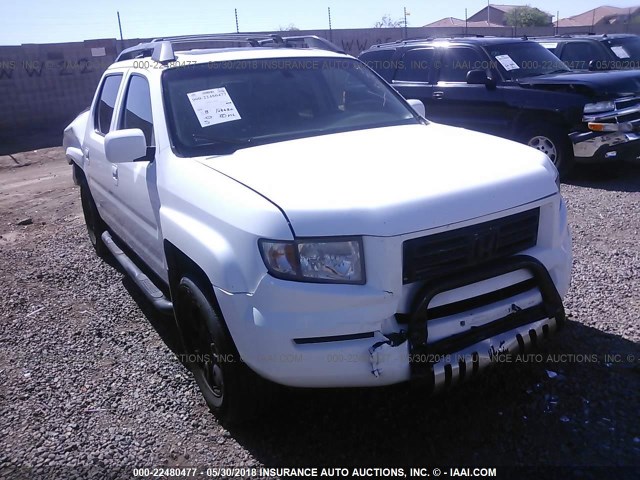 2HJYK16526H572502 - 2006 HONDA RIDGELINE RTL WHITE photo 6