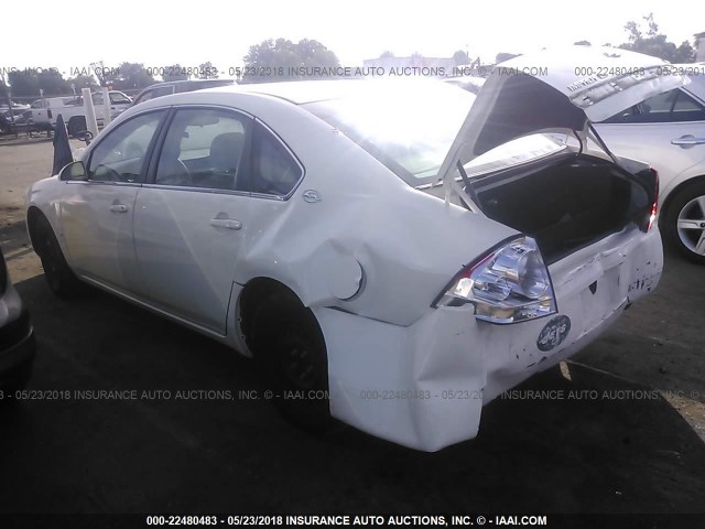 2G1WB58K689169621 - 2008 CHEVROLET IMPALA LS WHITE photo 3