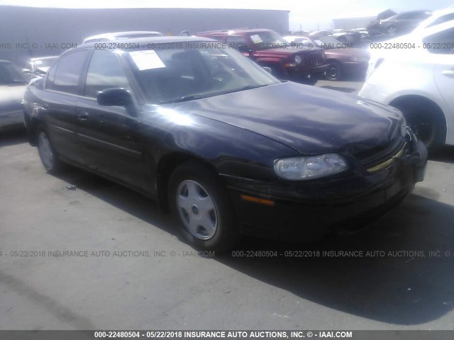 1G1NE52JX16227889 - 2001 CHEVROLET MALIBU LS შავი ფოტო 1