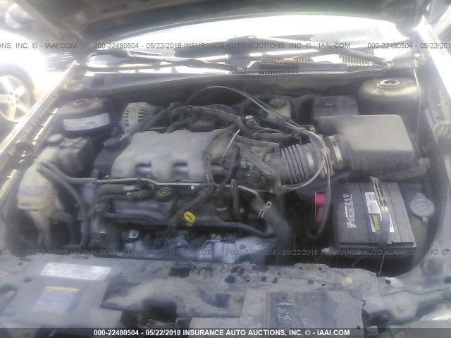 1G1NE52JX16227889 - 2001 CHEVROLET MALIBU LS შავი ფოტო 10