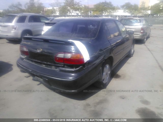 1G1NE52JX16227889 - 2001 CHEVROLET MALIBU LS შავი ფოტო 4