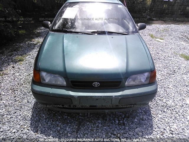 JT2AC52L1T0136151 - 1996 TOYOTA TERCEL STD/DX GREEN photo 6