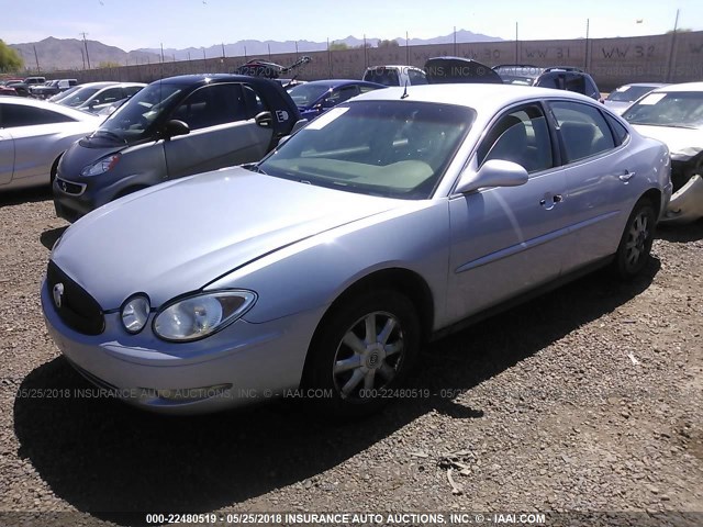 2G4WC532951342338 - 2005 BUICK LACROSSE CX BLUE photo 2