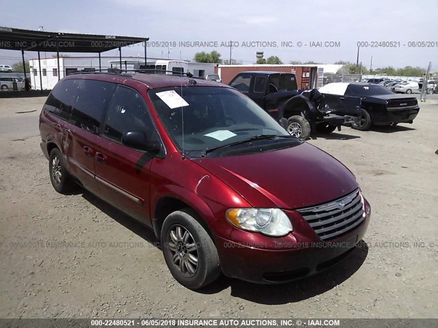 2C4GP54L55R391641 - 2005 CHRYSLER TOWN & COUNTRY TOURING RED photo 1
