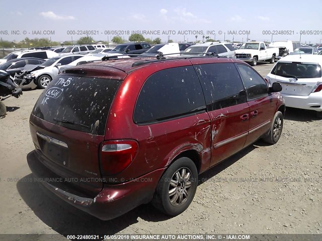 2C4GP54L55R391641 - 2005 CHRYSLER TOWN & COUNTRY TOURING RED photo 4