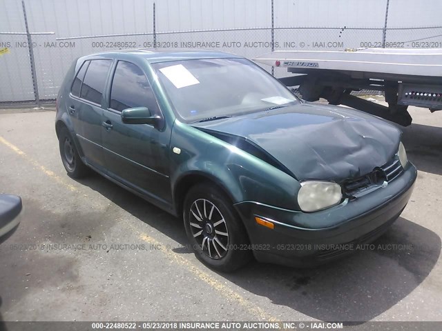 WVWGA21J6YW397947 - 2000 VOLKSWAGEN GOLF GLS GREEN photo 1