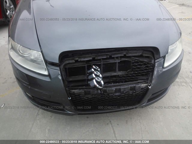 WAUEH74F28N038055 - 2008 AUDI A6 S-LINE 3.2 QUATTRO GRAY photo 6