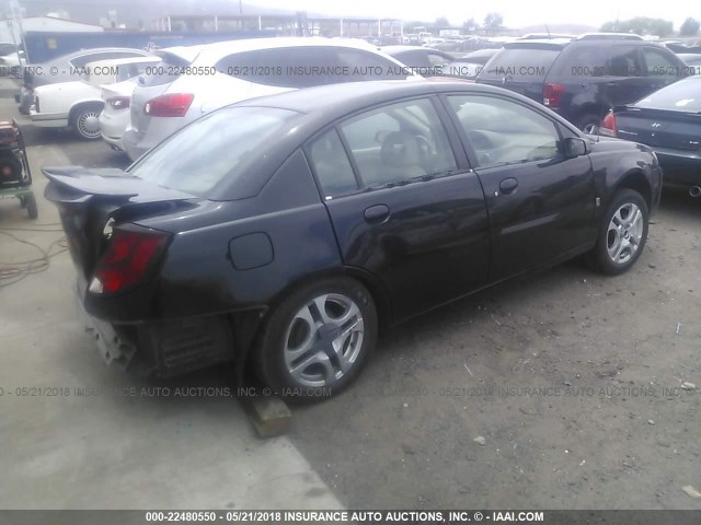 1G8AL54F44Z104204 - 2004 SATURN ION LEVEL 3 BLACK photo 4